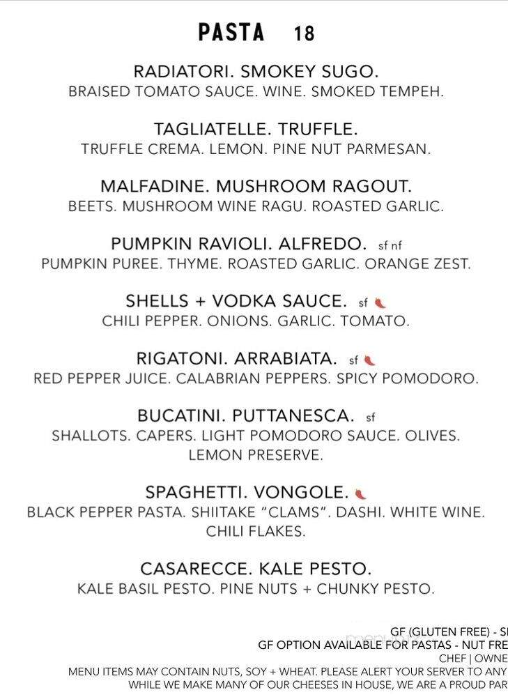 Sestina - New York, NY menu_pic