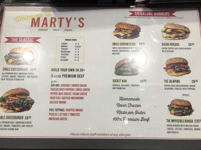 Marty's Burgers - Fort Lee, NJ