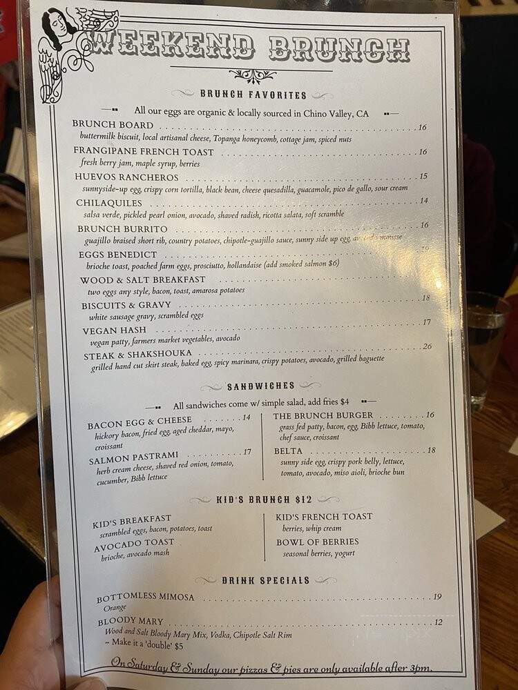 Wood & Salt Tavern - Long Beach, CA menu_pic