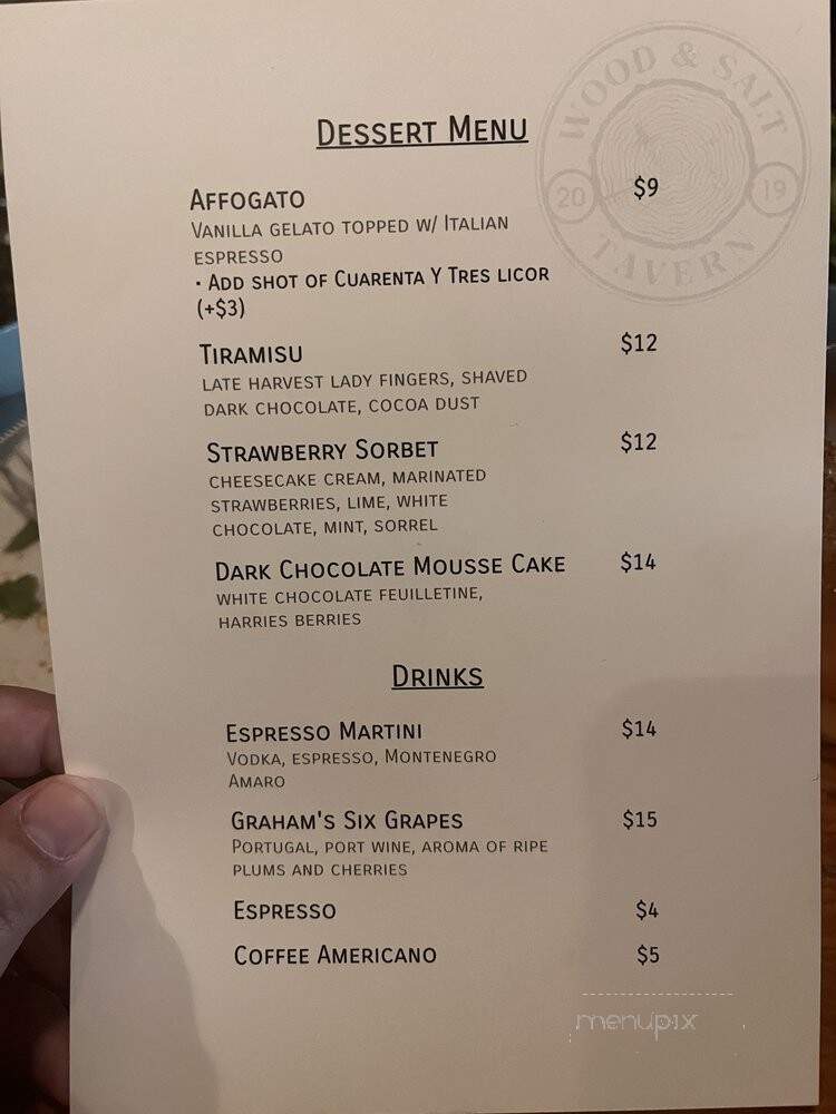Wood & Salt Tavern - Long Beach, CA menu_pic