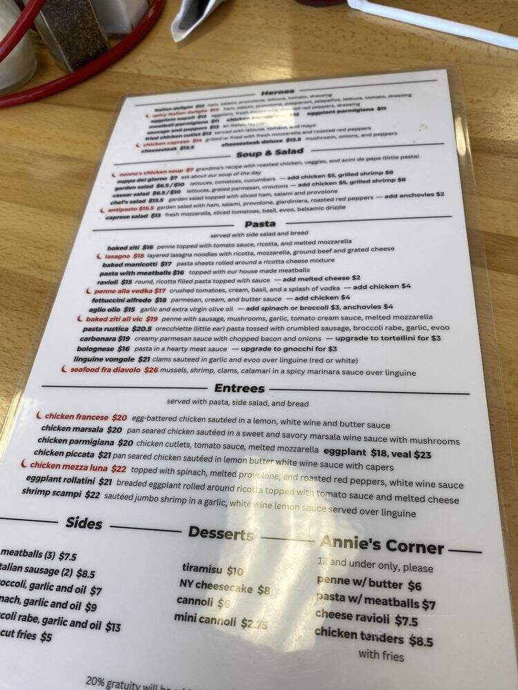 Mezza Luna Pizzeria - Apex, NC menu_pic