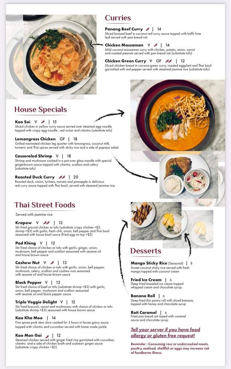Thai Food Connection - Manchester, NH menu_pic