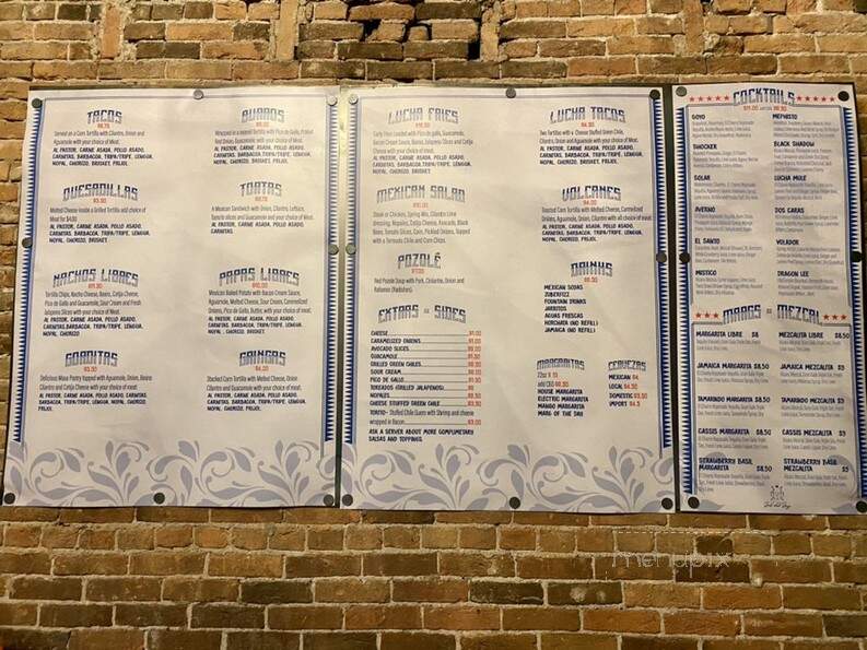 Taco Libre - Durango, CO menu_pic