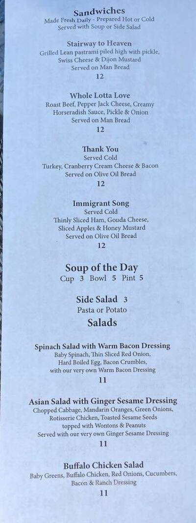 Bread Zepplin - Sheridan, MT menu_pic
