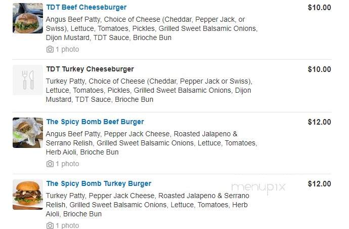 Treat Day Truck - Los Angeles, CA menu_pic