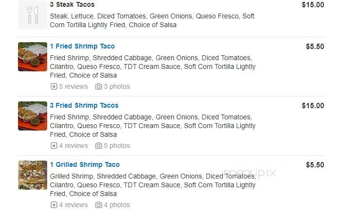 Treat Day Truck - Los Angeles, CA menu_pic