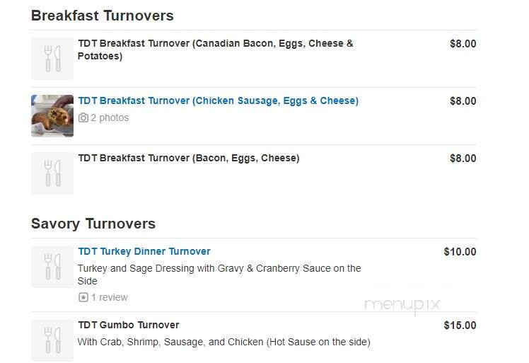 Treat Day Truck - Los Angeles, CA menu_pic
