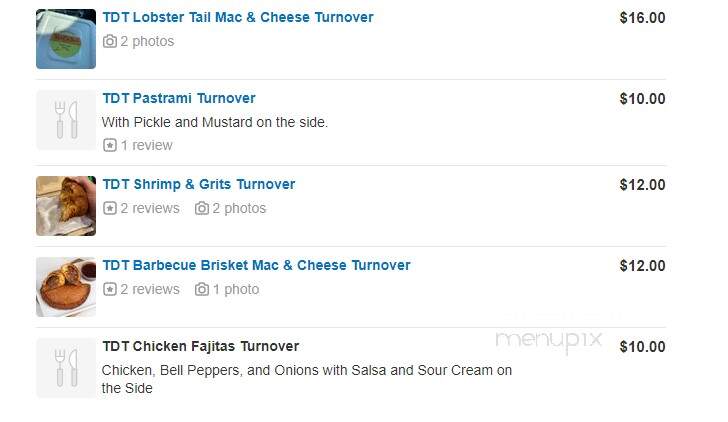 Treat Day Truck - Los Angeles, CA menu_pic