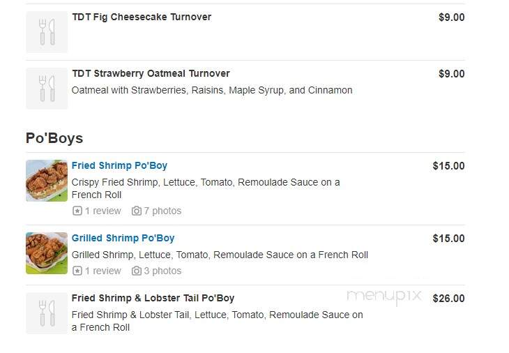 Treat Day Truck - Los Angeles, CA menu_pic