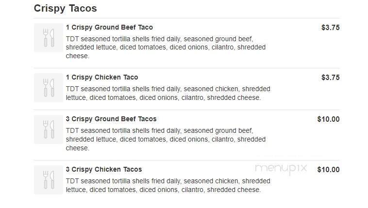 Treat Day Truck - Los Angeles, CA menu_pic