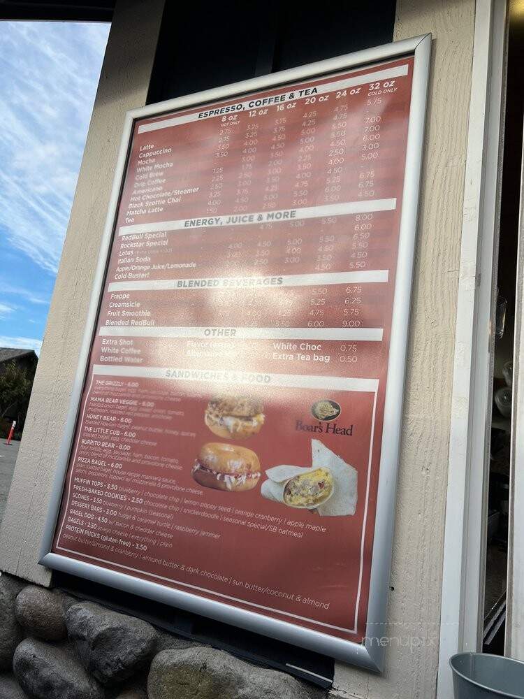 Ridge Coffee - Bothell, WA menu_pic