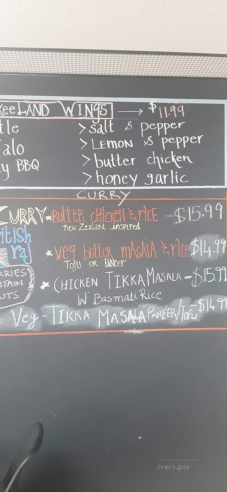 Curry & Pint - Winnipeg, MB menu_pic