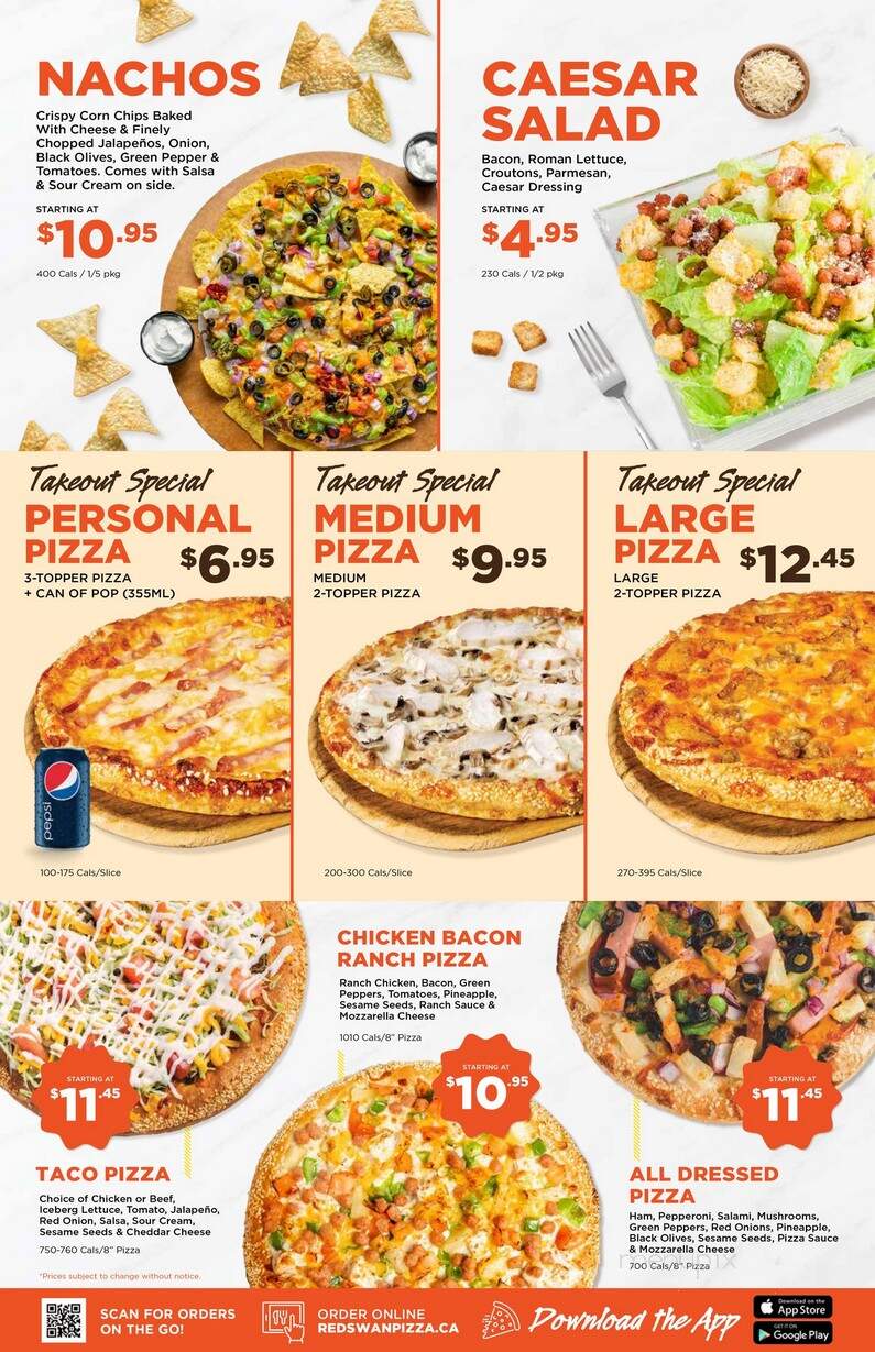 Red Swan Pizza - London, ON menu_pic