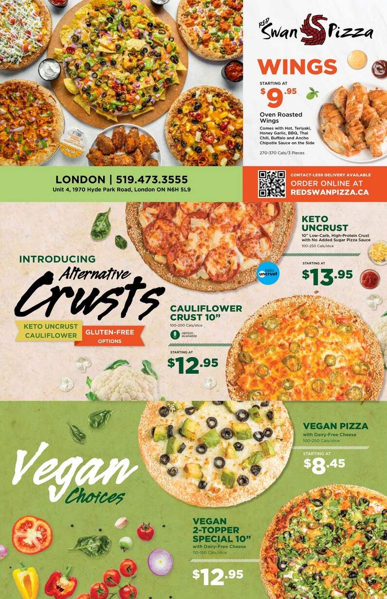 Red Swan Pizza - London, ON menu_pic