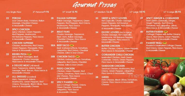 Red Swan Pizza - London, ON menu_pic