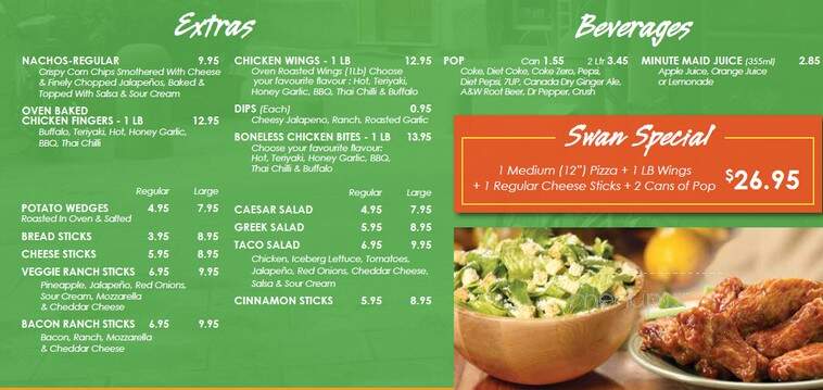 Red Swan Pizza - London, ON menu_pic