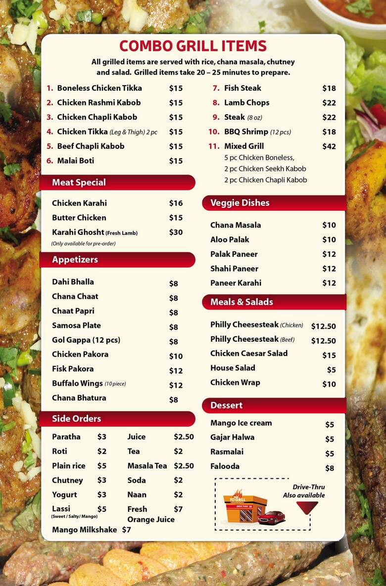 Time To Grill - Surrey, BC menu_pic