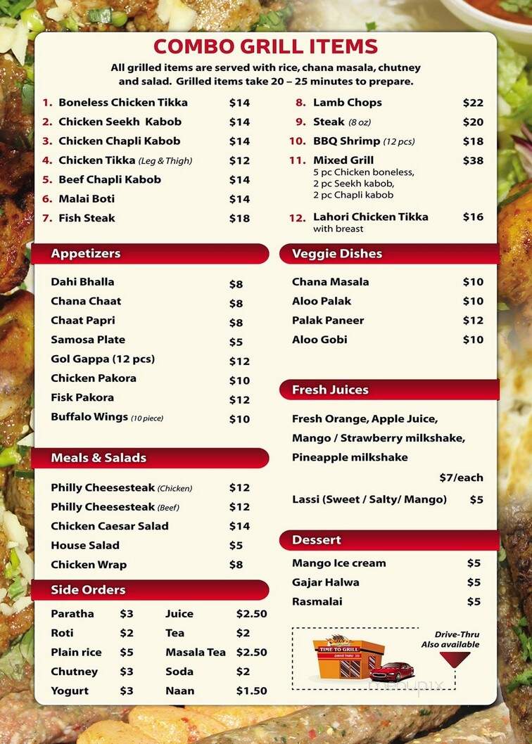 Time To Grill - Surrey, BC menu_pic
