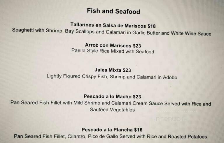 Casa Mia Cafe - Oakville, ON menu_pic