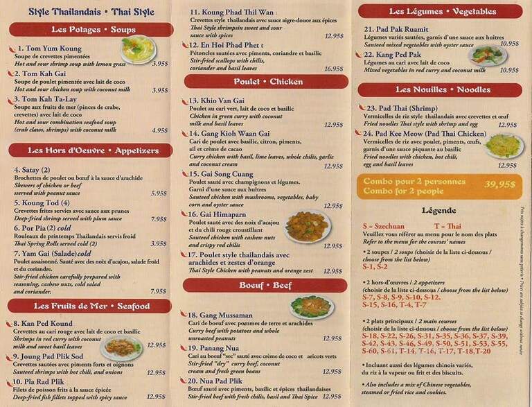 La Chinoise - Vaudreuil-Dorion, QC menu_pic