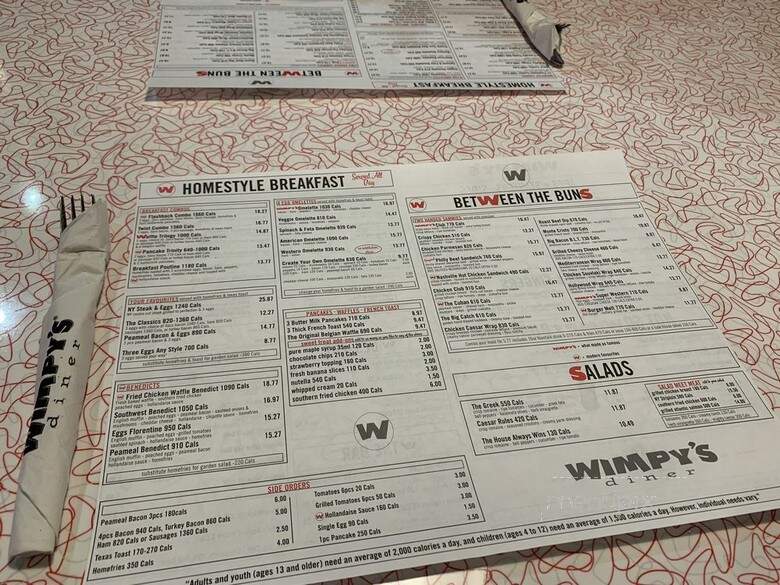 Wimpy's Diner - Pickering, ON menu_pic
