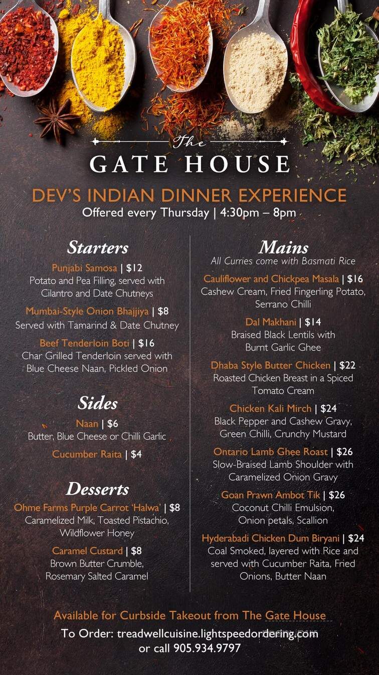 Treadwells - Niagara-on-the-Lake, ON menu_pic