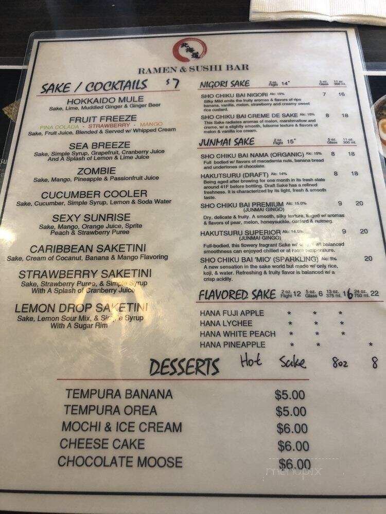 Hokkaido Ramen & Sushi bar - Pocatello, ID menu_pic