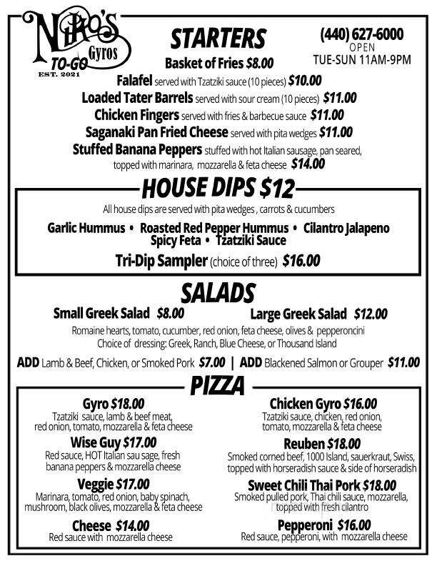 Niko's To-Go Broadview Heights - Broadview Heights, OH