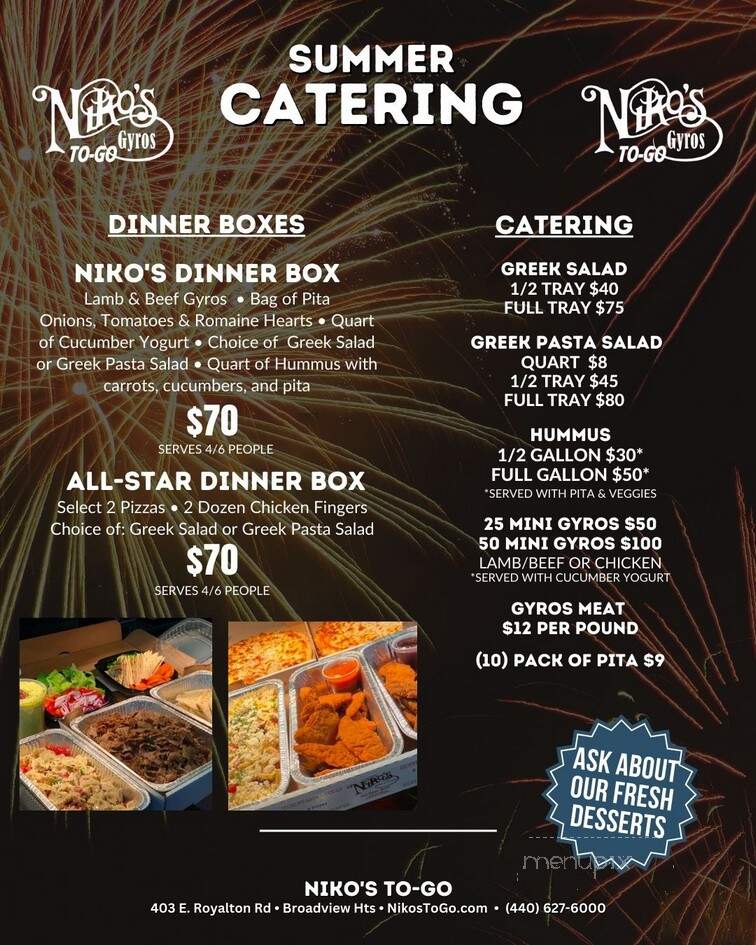 Niko's To-Go Broadview Heights - Broadview Heights, OH