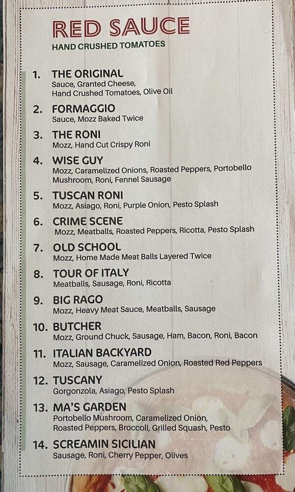 Fat Tomatoes - Holyoke, MA menu_pic