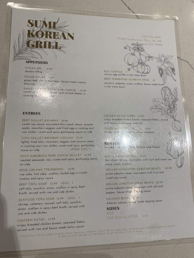 Sumi Korean Grill - Tukwila, WA