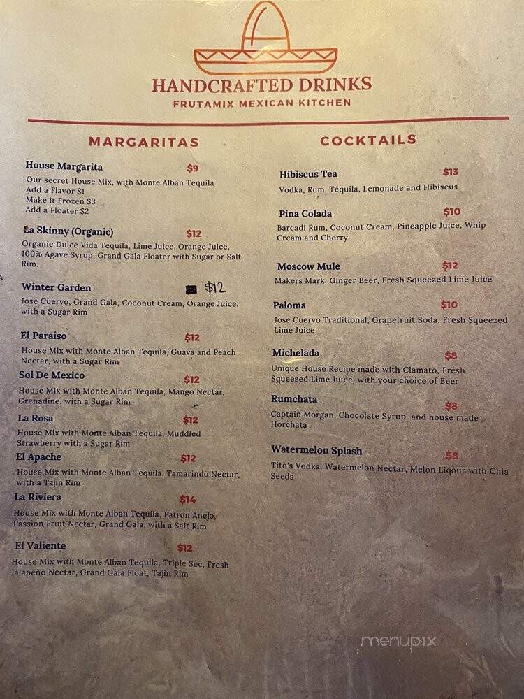 Fruta Mix Mexican Kitchen - Winter Garden, FL menu_pic
