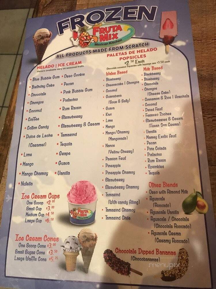 Fruta Mix Mexican Kitchen - Winter Garden, FL menu_pic