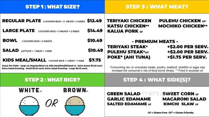 Moku Hawaiian Grill - Phoenix, AZ menu_pic