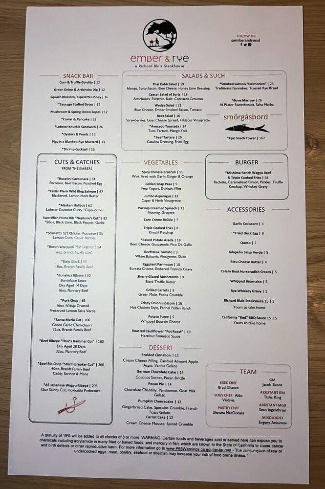 Ember & Rye - Carlsbad, CA