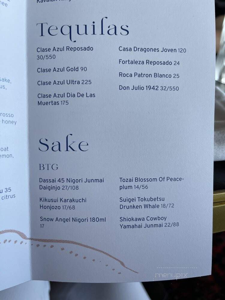 Kessaku - Dallas, TX menu_pic
