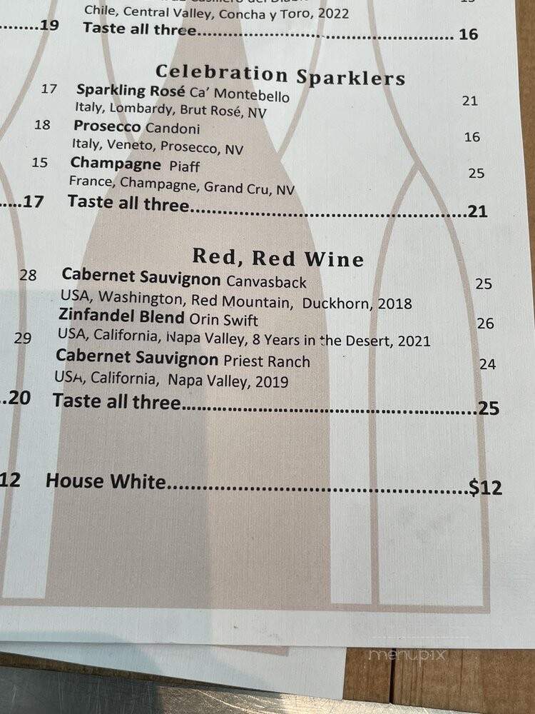 Vino Volo - Orlando, FL menu_pic