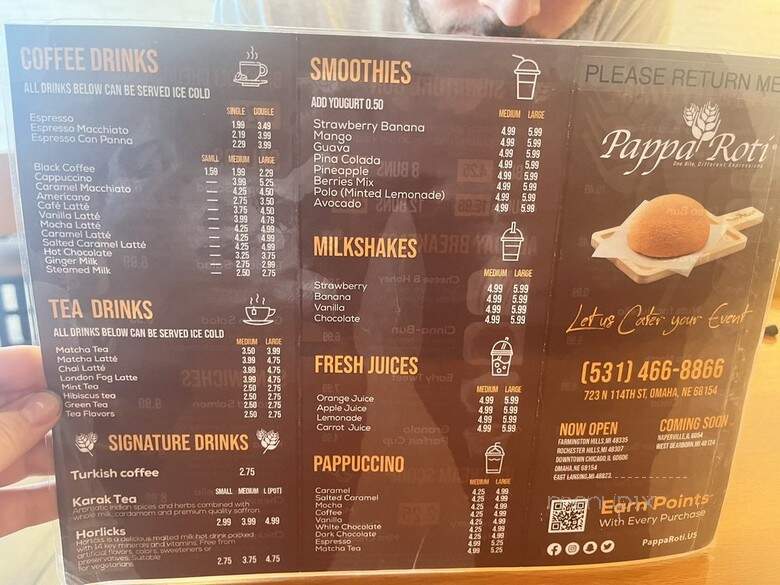 PappaRoti - Omaha, NE menu_pic