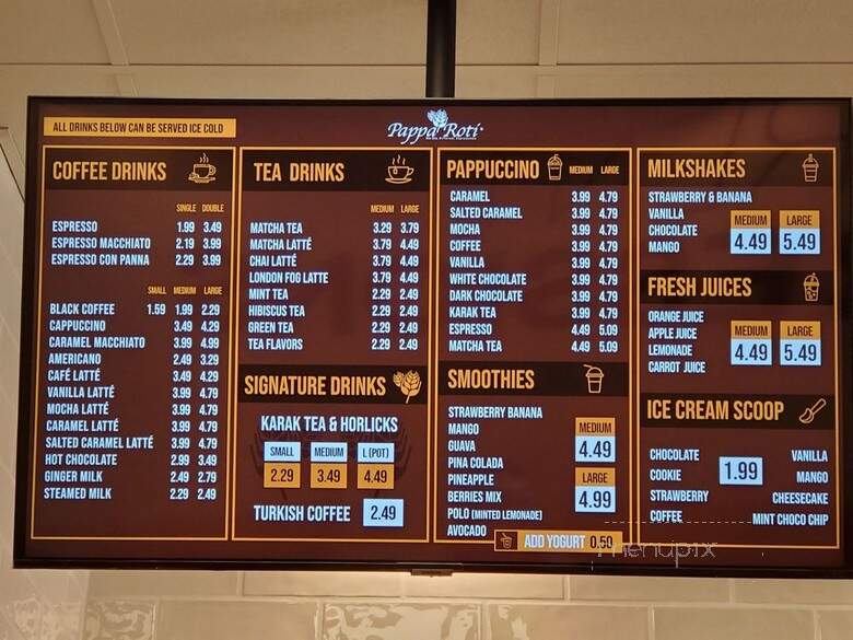 PappaRoti - Omaha, NE menu_pic