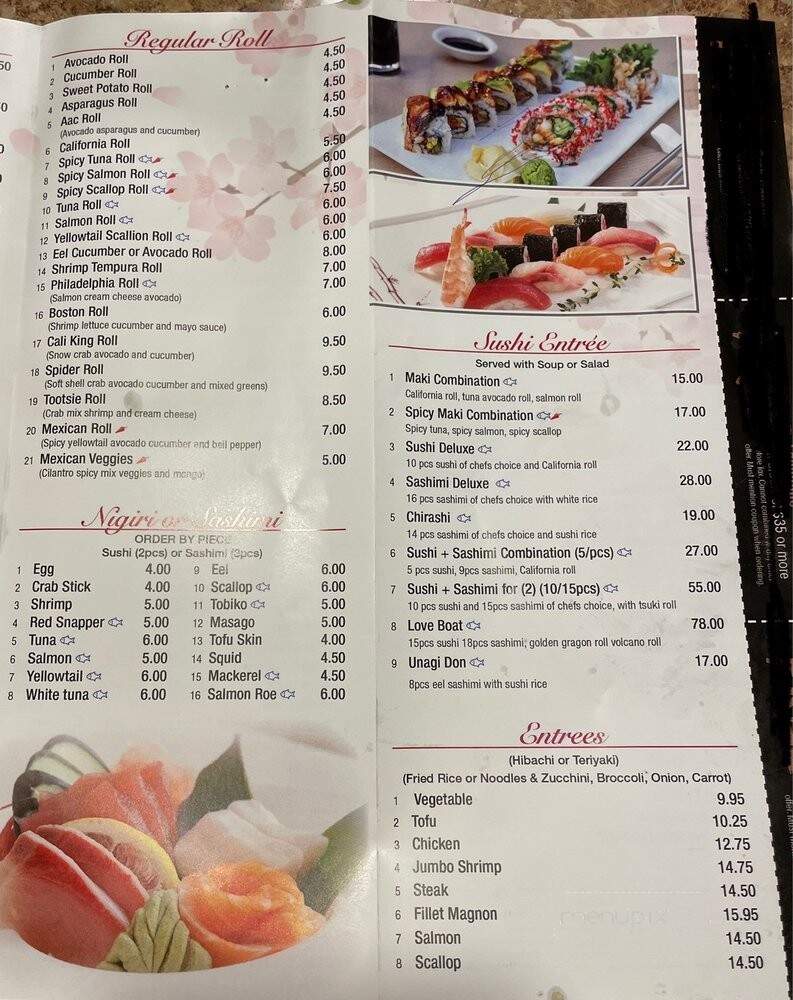 Tsuki Sushi & Grill - Lombard, IL menu_pic
