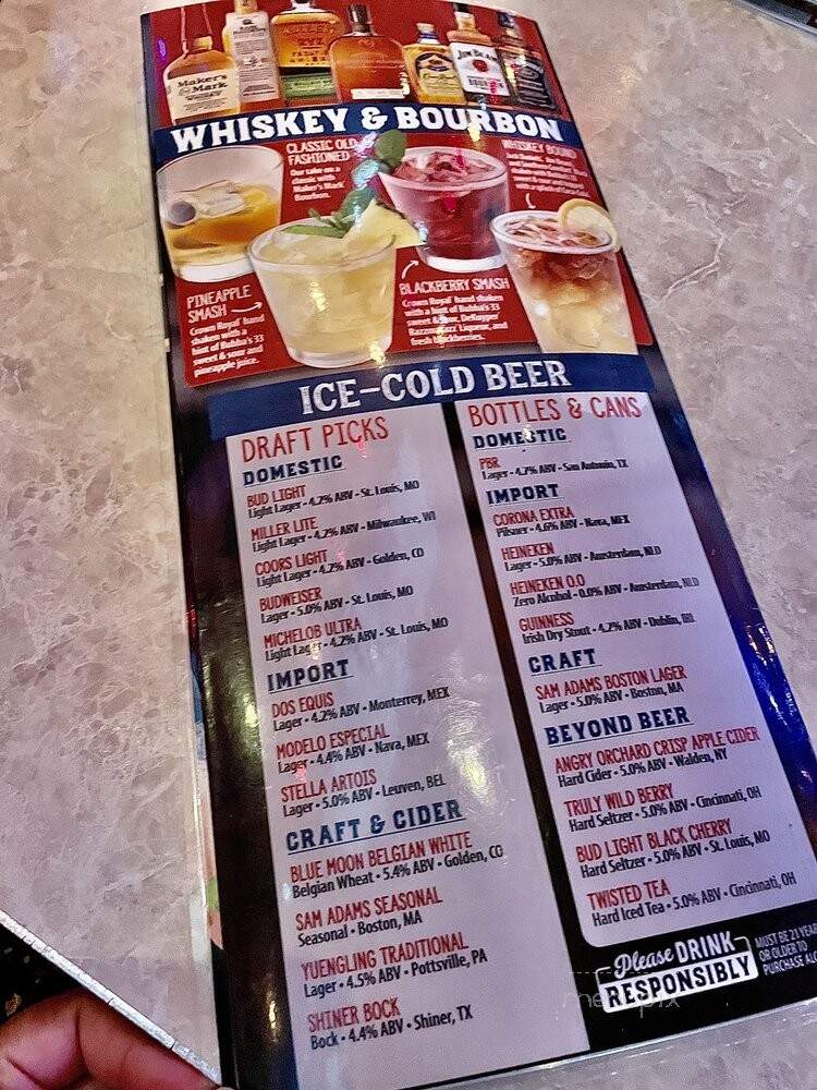 Bubba's 33 - San Antonio, TX menu_pic