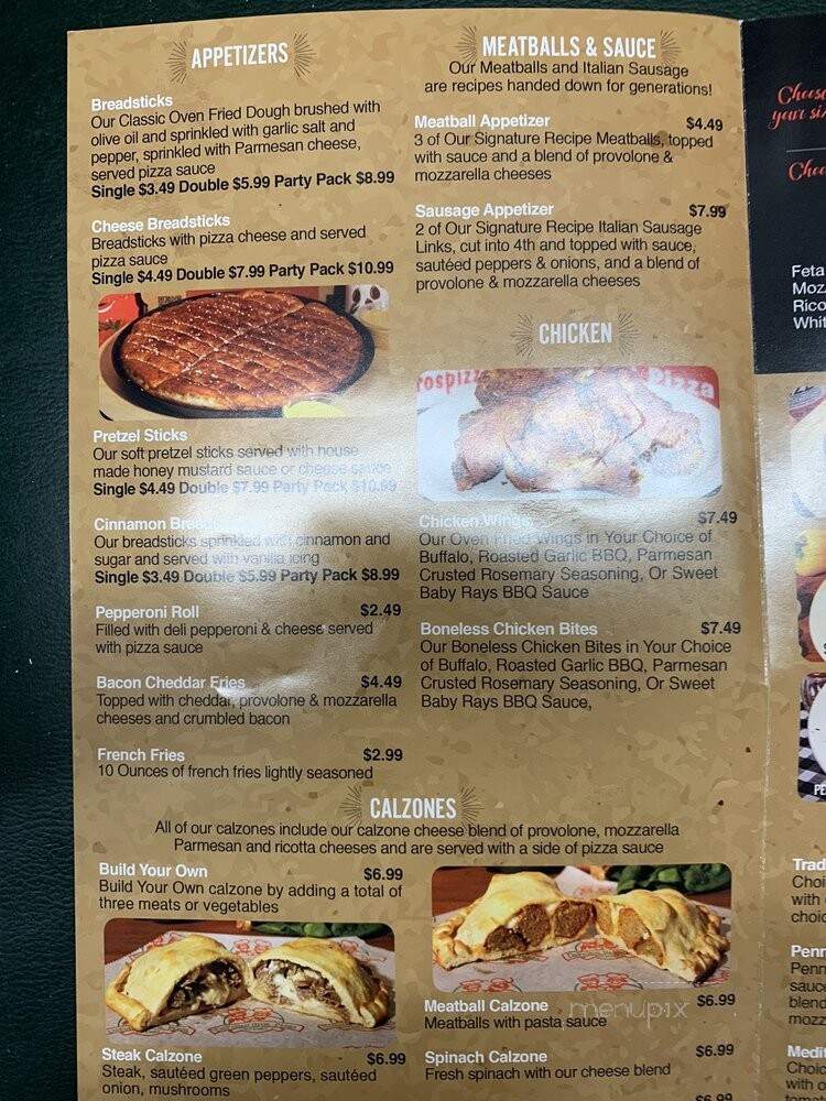 DeFelice Bros Pizza - Wintersville, OH menu_pic