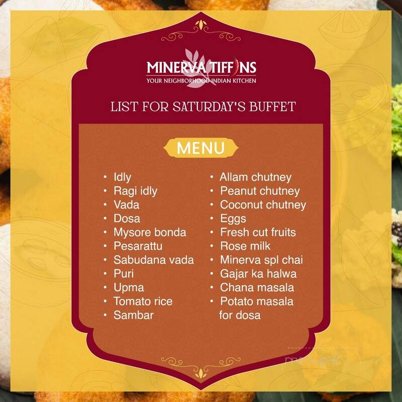 Minerva Tiffins - Scarborough, ON menu_pic