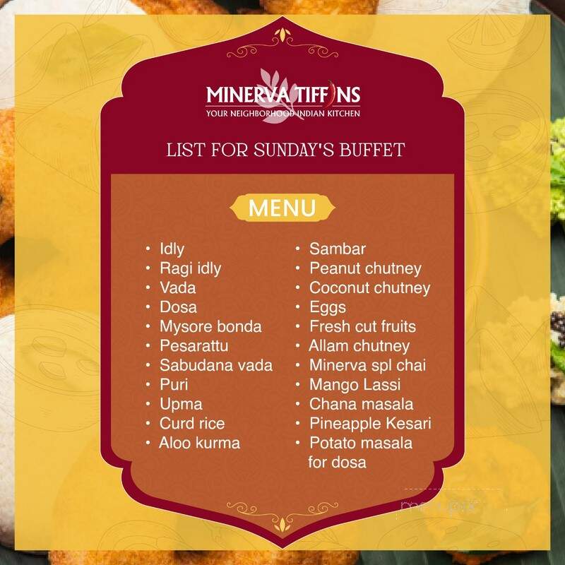 Minerva Tiffins - Scarborough, ON menu_pic
