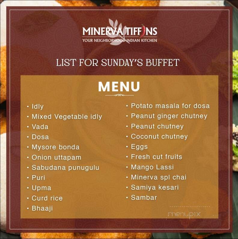 Minerva Tiffins - Scarborough, ON menu_pic