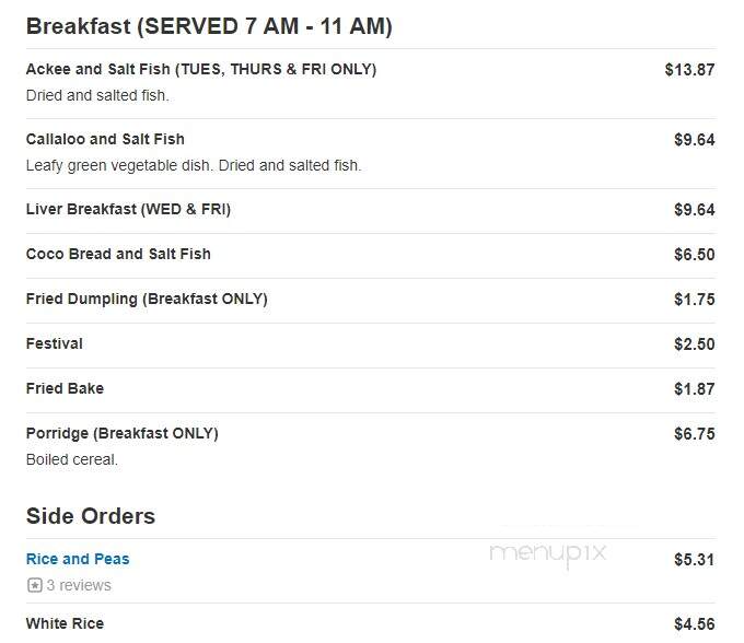Sandy Beaches - Brooklyn, NY menu_pic