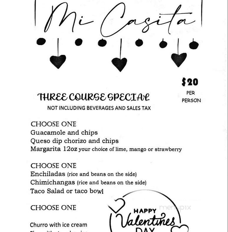 Mi Casita - Darlington, WI menu_pic
