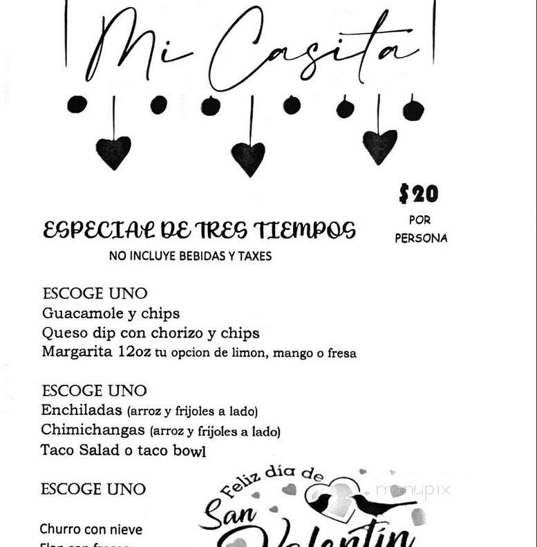 Mi Casita - Darlington, WI menu_pic