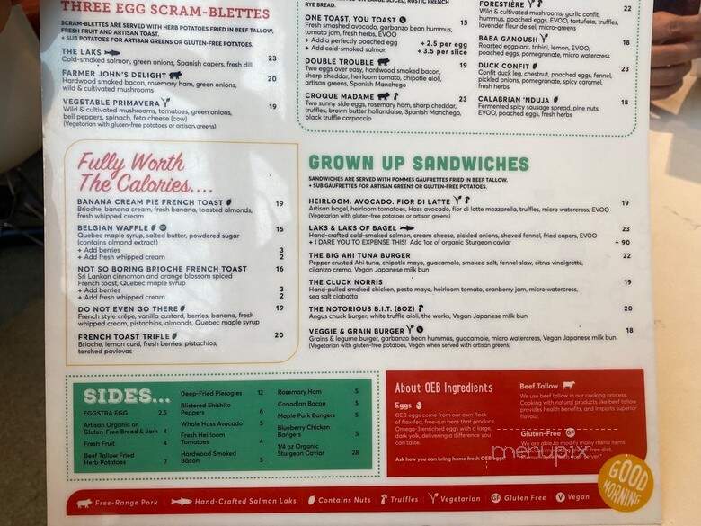OEB Breakfast Co - Burnaby, BC menu_pic