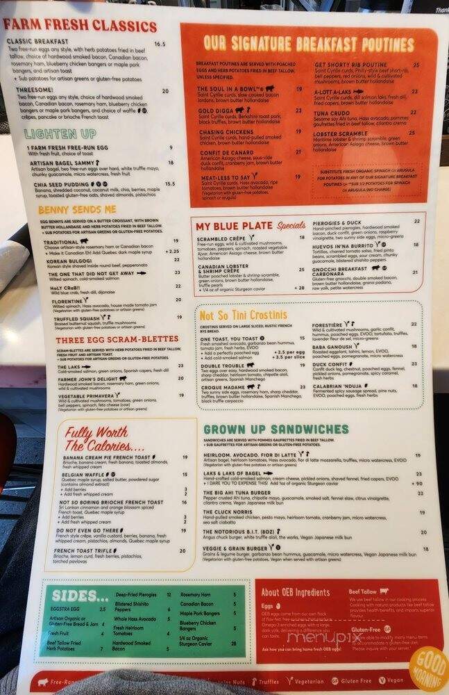OEB Breakfast Co - Burnaby, BC menu_pic